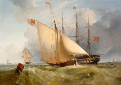Amiraalin proomu palaa rantaan. tekijältä Charles Henry Seaforth