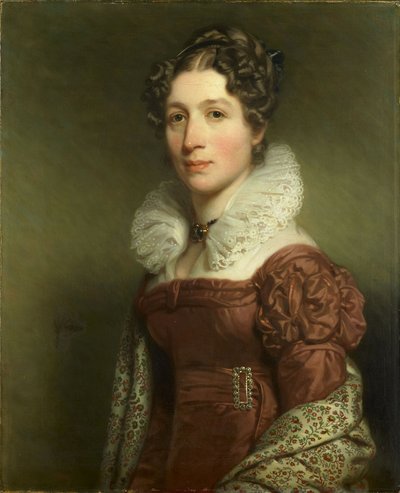 Jacoba Vetter (1796-1830), Pieter Meijer Warnarsin vaimo, Amsterdamin kirjakauppias. tekijältä Charles Howard Hodges