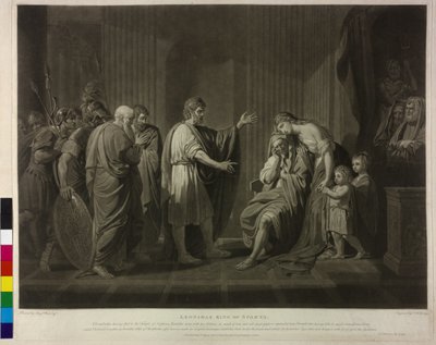 Spartan kuningas Leonidas II tekijältä Charles Howard Hodges