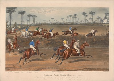 Yksi neljästä sarjasta: Leamington Grand Steeple Chase ... 1837. Levy 2. Mr. Christian Scriptonissa ... tekijältä Charles Hunt
