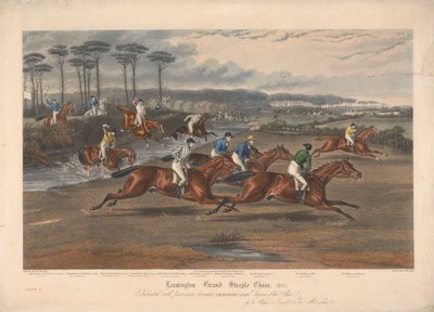 Yksi neljästä sarjasta: Leamington Grand Steeple Chase ... 1837. Levy 3. Mr. Clifford kreivitärestä ... tekijältä Charles Hunt