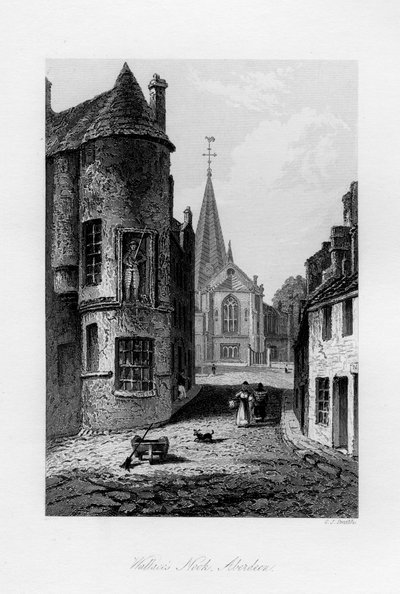 Wallaces Nook, Aberdeen, 1840 tekijältä Charles J. Smith