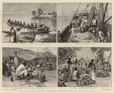 Kuninkaallisen Niger-yhtiön retkikunta, jokapäiväisiä kohtauksia Niger-joella tekijältä Charles J. Staniland