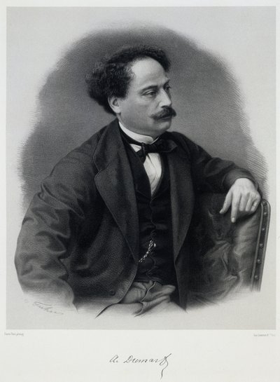 Alexandre Dumas, fils 1824-1895, 1800-luvun puoliväli. tekijältä Charles-Jeremie Fuhr