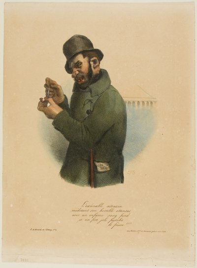 Execrable Assassin harkitsee kamalaa hyökkäystään... tekijältä Charles Joseph Traviès