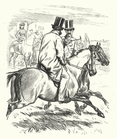 Hopeakenkä (kaiverrus) tekijältä Charles Keene