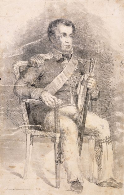 Dom Joao VI:n muotokuva, n. 1825-6 tekijältä Charles Landseer