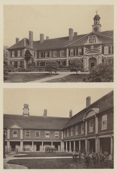 Morden College, Blackheath, Kent, Entrance ja Court of Court tekijältä Charles Latham