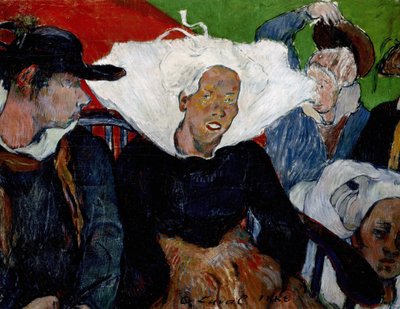""Tiellä markkinoille, Bretagne"" Charles Lavalin (1862-1894) maalaus 1888 Indianapolisin taidemuseo tekijältä Charles Laval