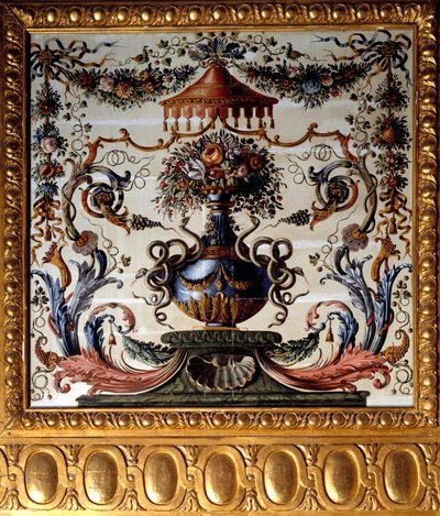Chateau de Vaux Le Vicomten (Vaux-le-Vicomten) ruokasalin koristeellinen paneeli. Charles Lebrunin (Le Brun) (1619-1690) maalaus 1656 Chateau de Vaux-le-Vicomte Seine et Marnessa. tekijältä Charles Le Brun