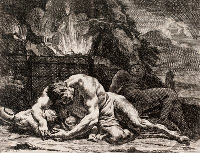 Yö, sarjasta Neljä vuorokaudenaikaa tekijältä Charles Le Brun