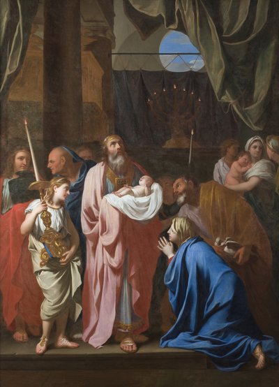 Kristuksen esittely temppelissä, 1645 tekijältä Charles Le Brun