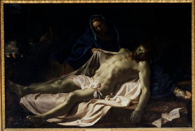 Kuollut Kristus Neitsyt Pietan polvilla. Charles Lebrunin maalaus tekijältä Charles Le Brun