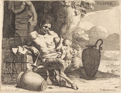 Vesper (ilta) tekijältä Charles Le Brun