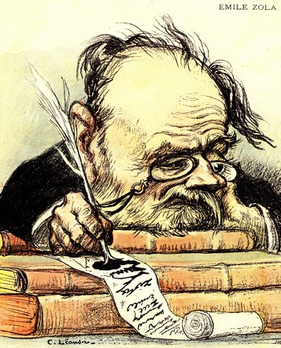 Emile Zolan (1840-1902) kirjoittama sarjakuva, josta ilmeisesti puuttuu inspiraatiota - Charles Leandren kuvitus elokuvassa "The Rire" tekijältä Charles Leandre