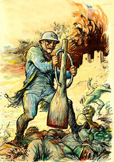 Kenraali Nivellen (1856-1925) pilapiirros Le Rire -lehdessä 20. tammikuuta. tekijältä Charles Leandre