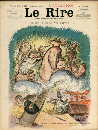 Kansi kappaleesta "" The Laughter", Satiirinen väreissä tekijältä Charles Leandre