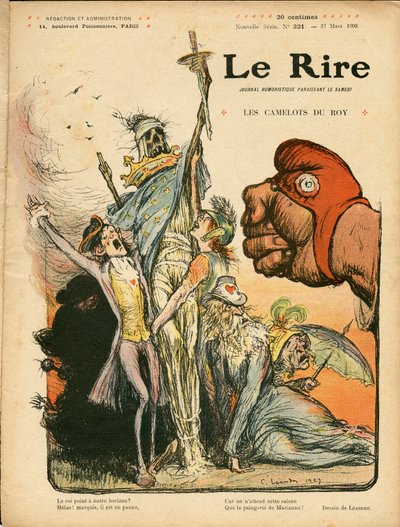 Kansi "" The Laughter", numero 321, Satirical en Couleurs tekijältä Charles Leandre