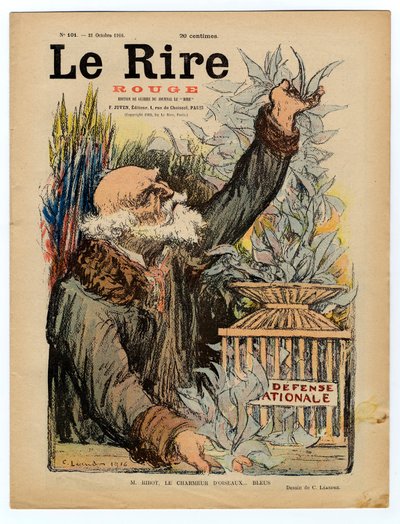 Kansi "" The Red Laughter", satiirinen väreissä tekijältä Charles Leandre