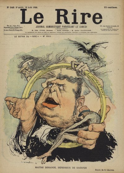 Edgar Demange, kuvitus Le Rirelle tekijältä Charles Leandre