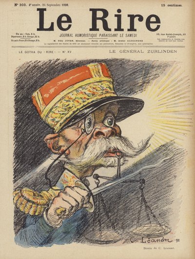 Kuvitus Le Rirelle tekijältä Charles Leandre