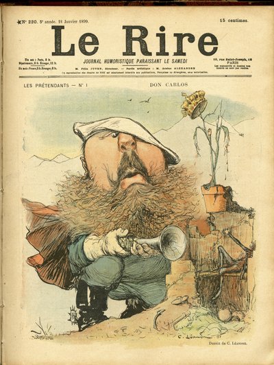 Kuvitus Charles Leandresta (1862-1934) Le Riren kanteen tekijältä Charles Leandre