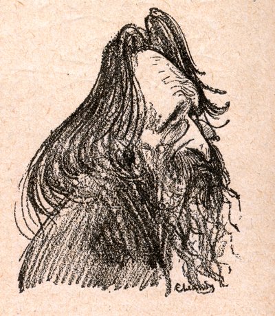 Jules Guesde (1845-1922) ranskalainen poliitikko - kaiverrus Paul Bosqin kirjaan "Our Dear Suvereign" - kuvitus Charles Leandre (1862-1934) 1898 - tekijältä Charles Leandre