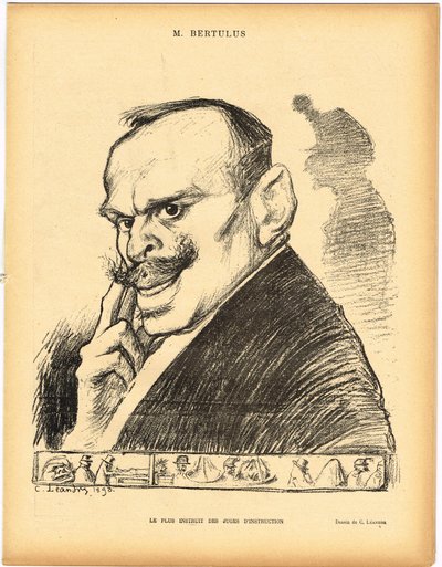 Le Lrire, satiirinen mustavalkoinen tekijältä Charles Leandre