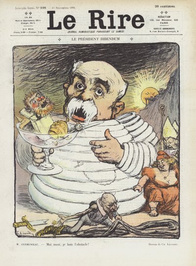 Presidentin mielenosoitus. Kuvitus Le Rirelle tekijältä Charles Leandre