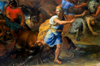 Arbelan taistelu (yksityiskohta) tekijältä Charles Lebrun