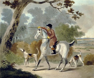 Push Him Tom Boy, The Pytchley Huntista, kaivertanut F. Jukes (1745-1812) tekijältä Charles Lorraine (after) Smith