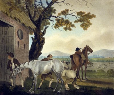 Temppu, Pytchley Huntista, kaiverrettu F. Jukes (1745-1812) tekijältä Charles Lorraine (after) Smith