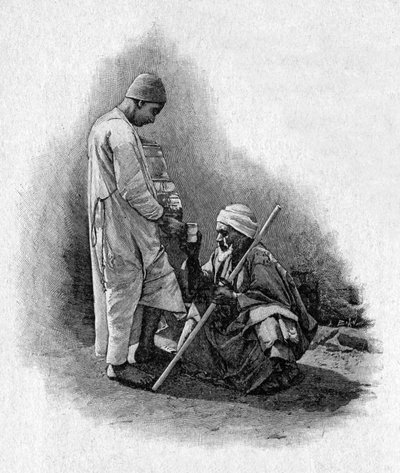 Veden myyjä Algerissa tekijältä Charles Louis (after) Bazin