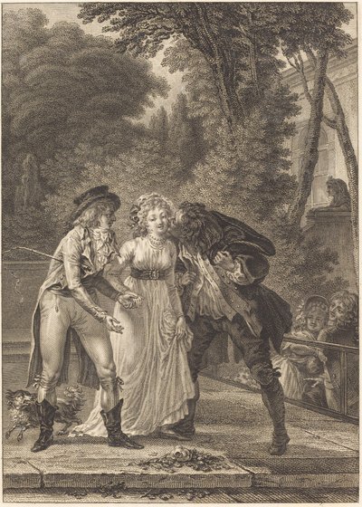 Suudelma palasi: Suudelma palasi tekijältä Charles Louis Lingée after Jacques Louis François Touzé