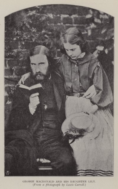 George Macdonald ja hänen tyttärensä Lily (m/v kuva) tekijältä Charles Lutwidge Dodgson