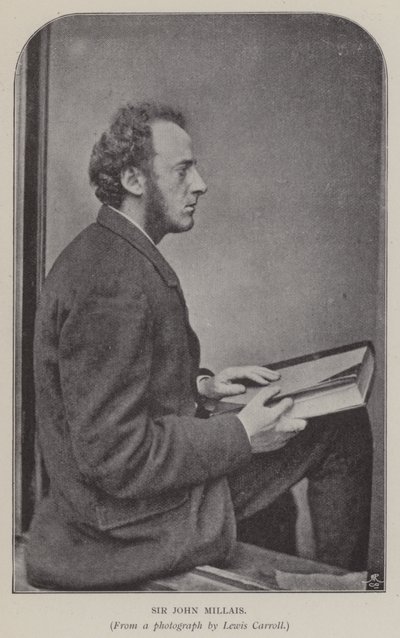 Sir John Millais (m/w kuva) tekijältä Charles Lutwidge Dodgson