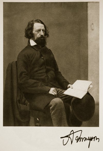 Alfred, Lord Tennyson, 28. syyskuuta 1857 (seepiakuva) tekijältä Charles Lutwidge Dodgson