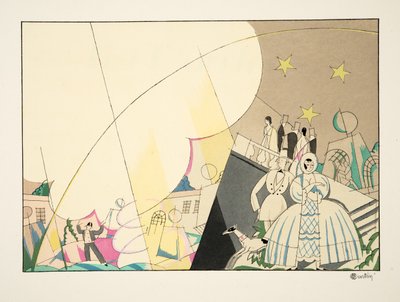 Fire, DArtifice, alkaen Sports & Entertainment, pub. 1914 (sabluunapainatus) tekijältä Charles Martin