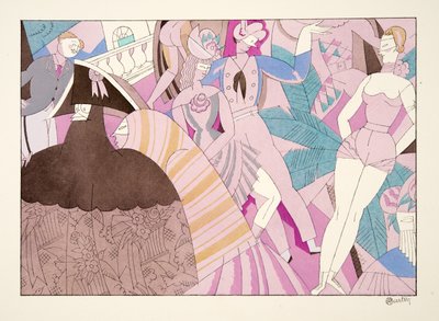 Le Carnaval alkaen Sports & Divertissements, pub. 1914 (pochoir-painatus) tekijältä Charles Martin