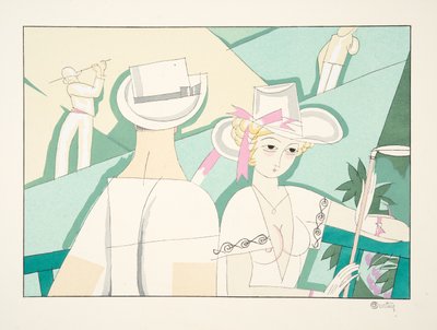 Le Golf alkaen Sports & Divertissements, pub. 1914 (pochoir-painatus) tekijältä Charles Martin
