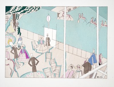 Urheilun ja viihteen kurssit, pub. 1914 (stensiiliprintti) tekijältä Charles Martin