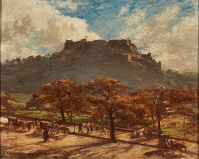 Edinburghin linna (öljy kankaalle) tekijältä Charles Martin Hardie