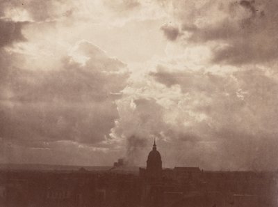 Pilvitutkimus Pantheonin yllä, Pariisi, 1856 (kuva) tekijältä Charles Marville