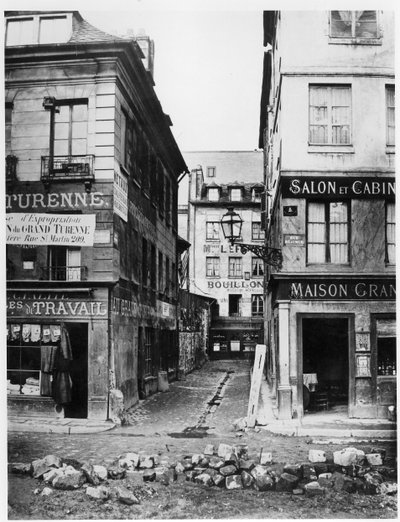 Pariisi 4 rue de Breteuil, näkymä rue Reaumurilta rue Vaucansonille päin, 1858-78. tekijältä Charles Marville