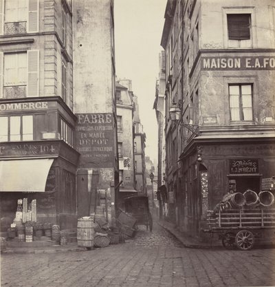 Rue Mondetour, Rue Rambuteau, 1860-70-luvut. tekijältä Charles Marville