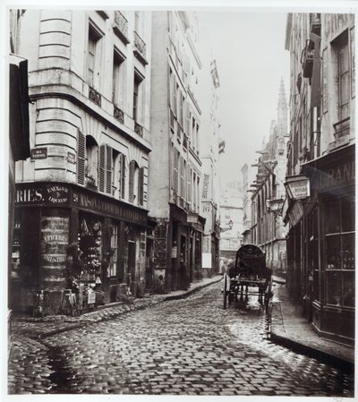 Rue Saint-Severin, Rue de la Harpe, Pariisi, 1858-78 tekijältä Charles Marville