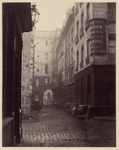 "Rue au Lard", Pariisi tekijältä Charles Marville