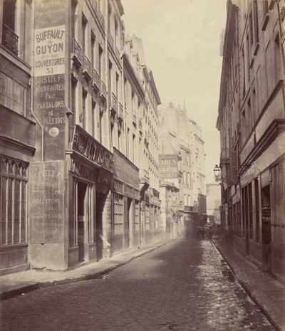 Rue des Bourdonnais alkaen rue de Rivolista tekijältä Charles Marville