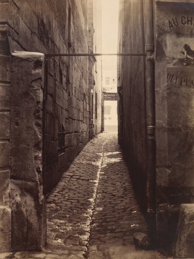 Rue du Chat-qui-Pêche Rue de la Huchettesta, n. 1868. tekijältä Charles Marville