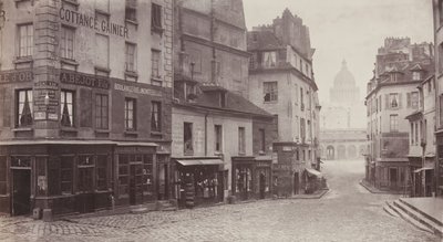 Rue du Haut-Pave Pantheon etäisyydellä, 1865-69. tekijältä Charles Marville
